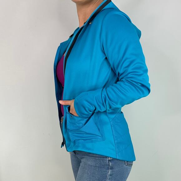Nike Blue Therma-Fit Hooded Full Zip Up Jacket - Picture 5 of 8
